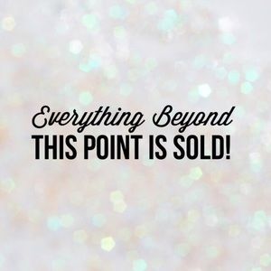 *sold beyond this point*